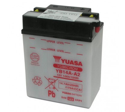 battery 12V/14AH special starter YUASA - YB14A-A2