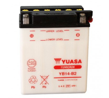 batteria 12V/14AH speciale avviamento YUASA - YB14-B2