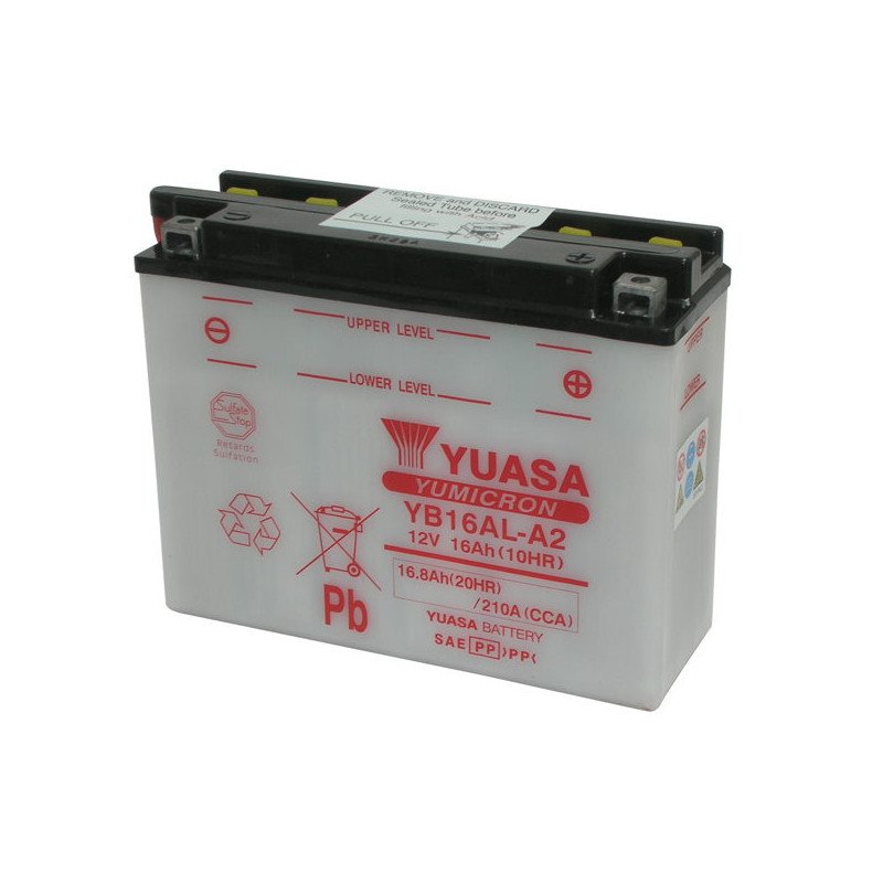 battery 12V/16AH special starter YUASA - YB16AL-A2