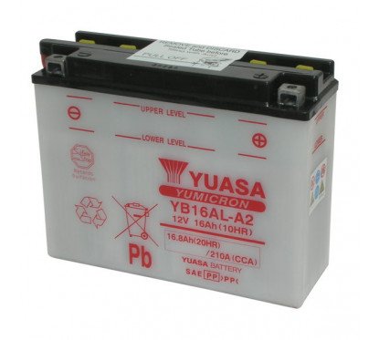 battery 12V/16AH special starter YUASA - YB16AL-A2