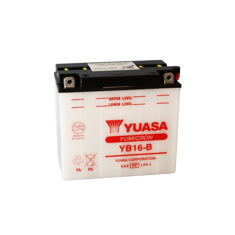 battery 12V/19AH special starter YUASA - YB16-B