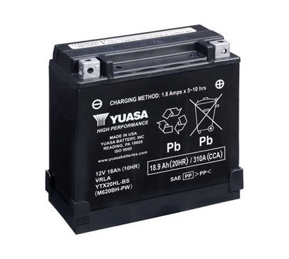 batteria 12V/18AH sigillata YUASA - YTX20HL-BS-PW
