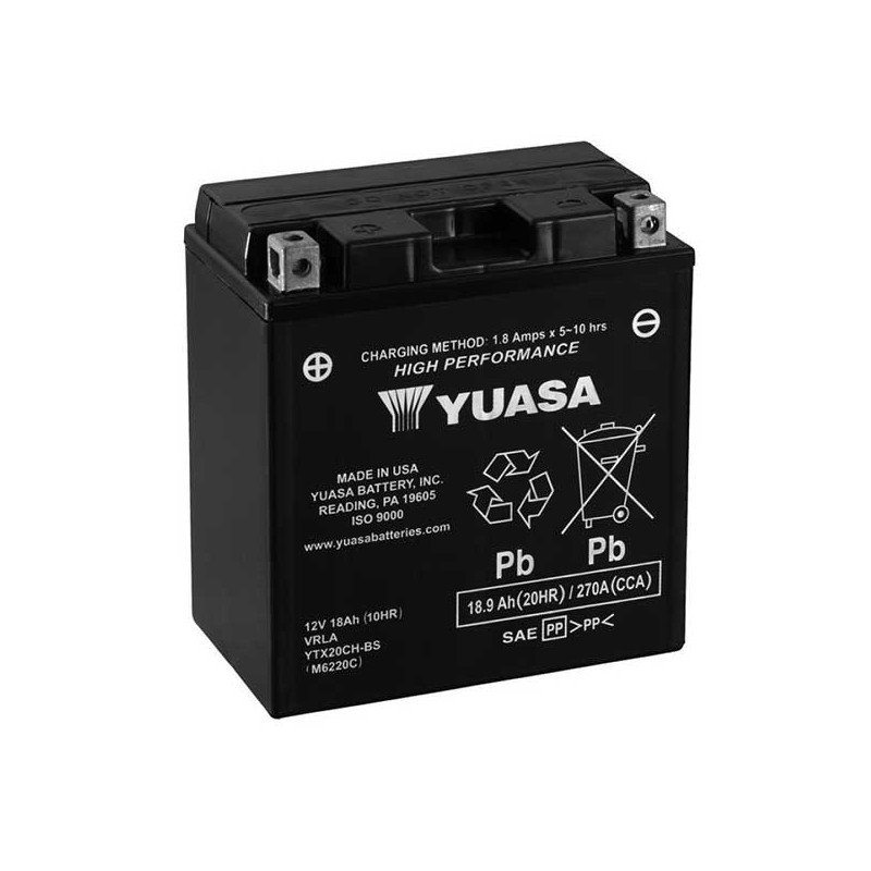 battery 12V/18AH sealed YUASA - YTX20CH-BS