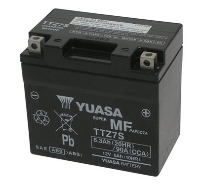 batteria 12V/6AH sigillata e precarica YUASA - TTZ7S