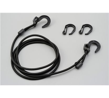 Corda elastica per bagagli moto 2500mm nera
