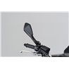 Specchietto alluminio e ABS nero omologato ECE (destro)
