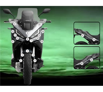 Pellicola protettiva moto Honda NT1100 2022