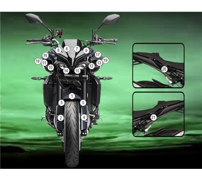 Pellicola protettiva moto Yamaha MT-10 2022-