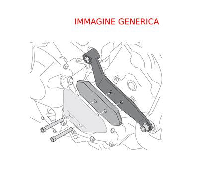 Supporto per tamponi di protezione nero BMW S 1000 XR (19-). STP.07.590.81000/B SW MOTEH