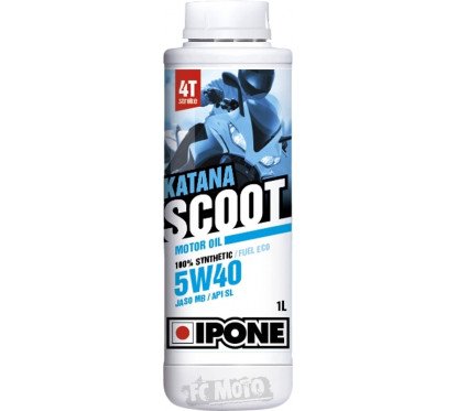 IPONE Katana Scoot 5W40 is a 100% synthetic motor oil designed for Piaggio scooters
