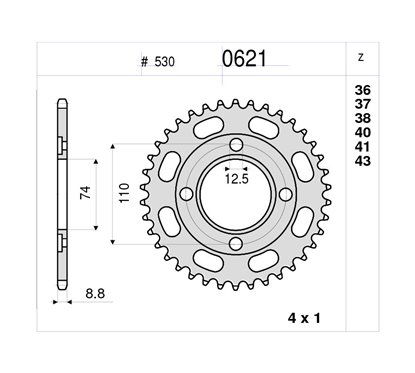 CORONA #0621 in ferro Z 36