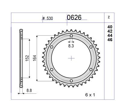 CORONA #0626 in ferro Z 42