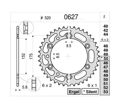 CORONA #0627 in ferro Z 44