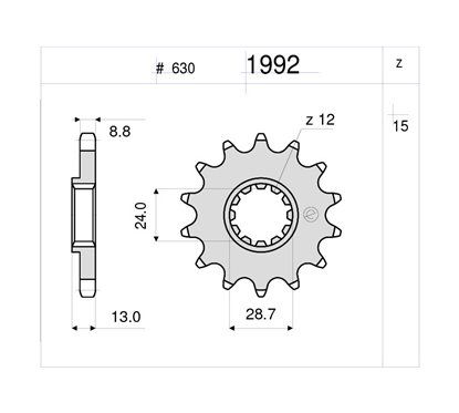 PIGNONE #1992 Z 15