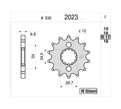 PIGNONE #2023 Z 18