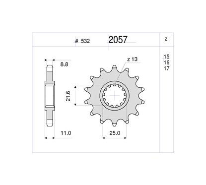 PIGNONE #2057 Z 17