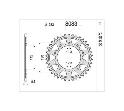 CORONA #8083 in ferro Z 48
