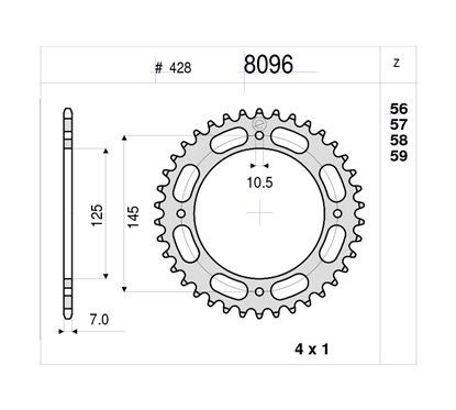 CORONA #8096 in ferro Z 59