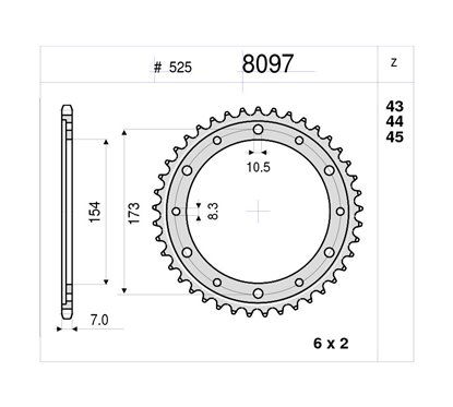 CORONA #8097 in ferro Z 43