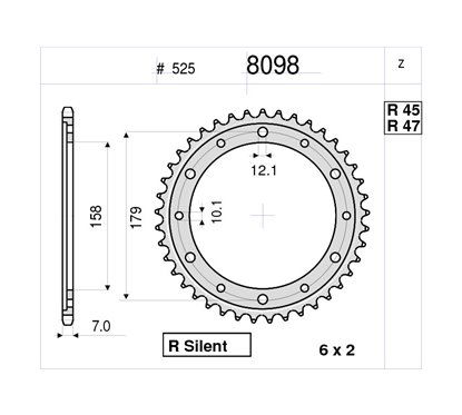 CORONA #8098 in ferro Z 45