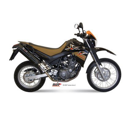 Coppia silenziatori SLIP-ON SPORT SUONO acciaio nero YAMAHA XT 660 X/R 04- omologato Mivv 
