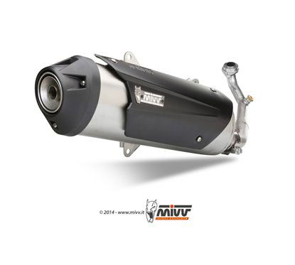 Scarico completo 1a1 URBAN - acciaio inox omologato Mivv - C.YA.0007.K 
