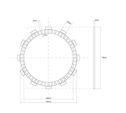 FRIZIONE DISCO SINGOLO GUARNITO F.C.C. 1Pezzi - 7401393