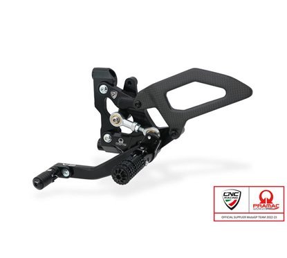 Ducati Streetfighter V2 adjustable footrests - CNC RACING - CN-PE411