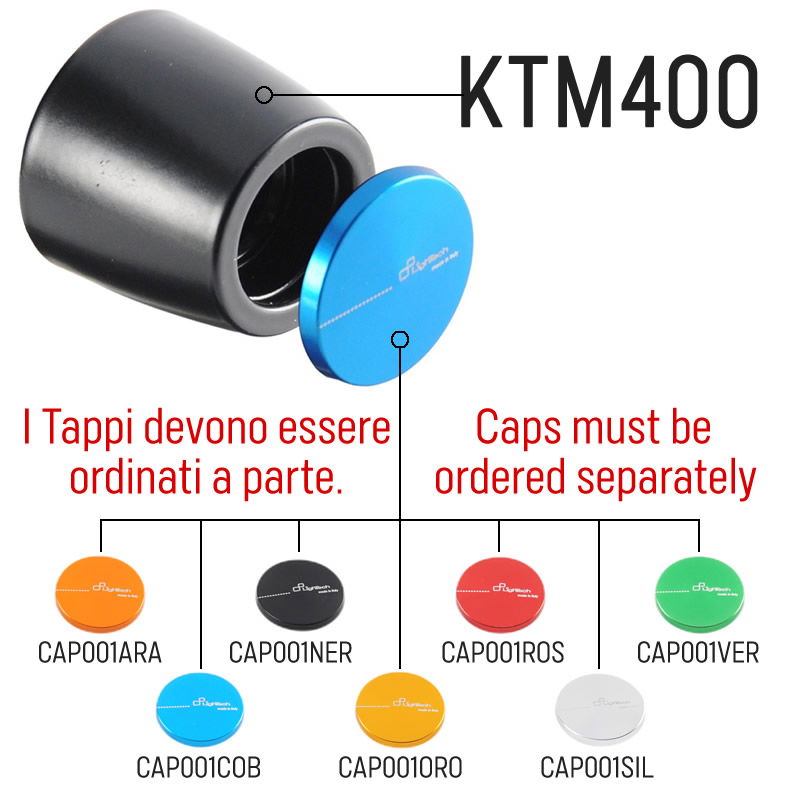 Contrappesi manubrio moto per CF Moto 450 SR 2023 - LT-KTM405 - Lightech
