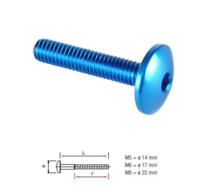 Motorcycle button head bolt in Ergal - LT-003M - LIGHTECH