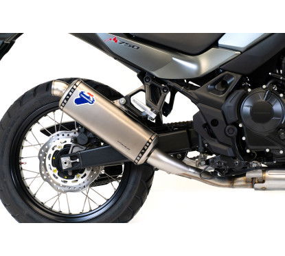 H17908040ITI silenziatore omologato Honda Transalp 750, in acciaio inox Termignoni