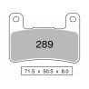 RACING Front brake pads ZCOO T004 EX
