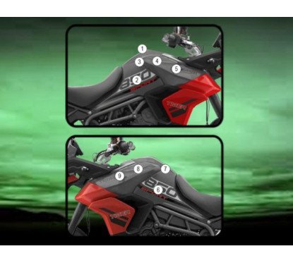 Tank Protection Film for TIGER 850 Sport 2020 - EAZI-GRIP