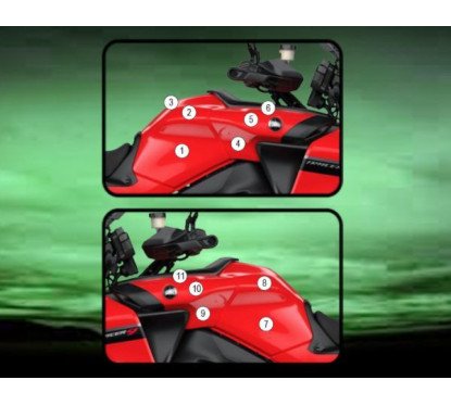 Tank Protection Film for Yamaha TRACER 9/TRACER 9 GT 2021 - EAZI-GRIP