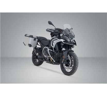Sistema valigie in alluminio TRAX ADV + Akrapovic BMW R 1300 GS 2023 SW-MOTECH