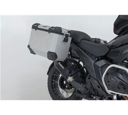 Sistema valigie in alluminio TRAX ADV + Akrapovic BMW R 1300 GS 2023 SW-MOTECH