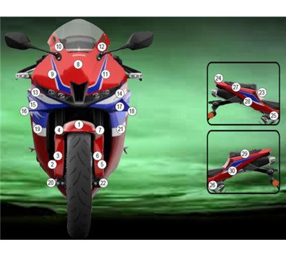 Stone chip protection EAZI-GRIP Honda CBR600RR 2024+