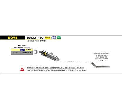 Raccordo centrale non catalitico ARROW 72193PD