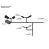 Interruttore DIALDIM con cablaggio specifico per YAMAHA TENERE 700 Denali DNLWHS22400 Denali