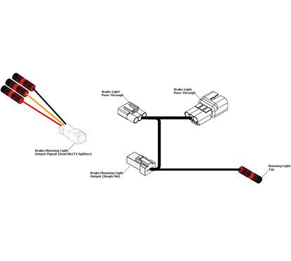 Cablaggio luce freno per DUCATI DESERT X DNLWHS24000 Denali