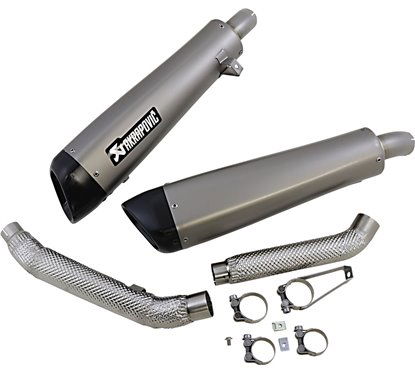 Titanium slip-on silencer for Triumph