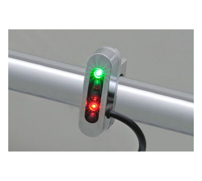 Daytona Compact Instrument LED Indicators Model ALPHA - ABS Case, CNC Aluminium Clamp 86532