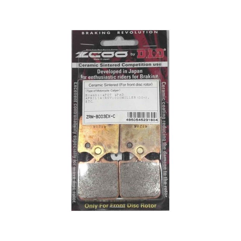 PAIR OF PADS ZCOO RACING B003 EX C PAIR OF PADS ZCOO RACING B003 EX C