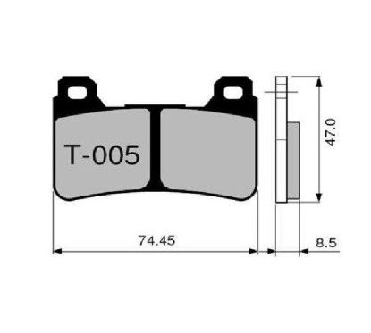 ZCOO Brake Pads 45T00501 EX-C