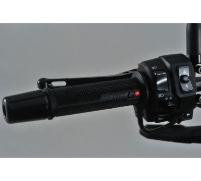 Kit manopole riscaldate moto manubri 22,2mm terminale aperto/controllo mecc. - con spie