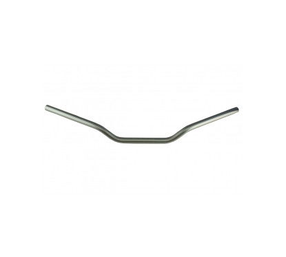 Forbikes Manubrio AL6061 Ø22,2mm "BASSO" Anodizzato Argento | Look Sportivo e Resistente