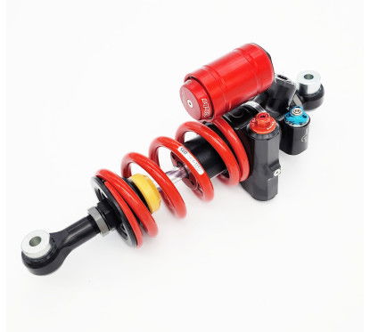 Bitubo Rear Mono Shock Absorber H0130XXZ31 - Advanced Adjustments, Red Spring, Adjustable Length