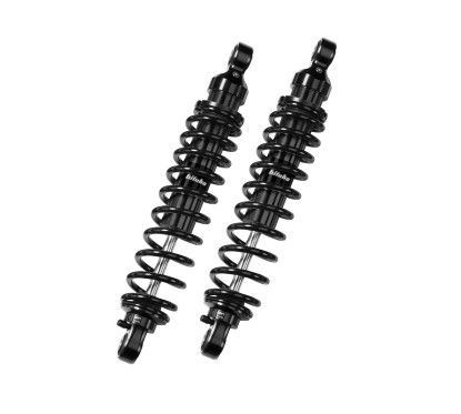 Bitubo Rear Shock Absorbers Pair RE004WME02V2 - Preload and Rebound Adjustment, Black Spring