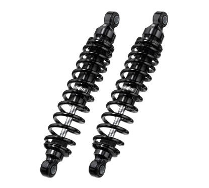 Bitubo Rear Shock Absorbers Pair RE004WMB02V2 - Spring Preload Adjustment, Black Spring