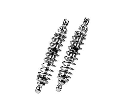Bitubo Rear Shock Absorbers Pair RE004WMB03 - Spring Preload Adjustment, Chromed Spring